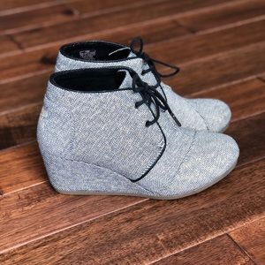 Toms bootie wedges